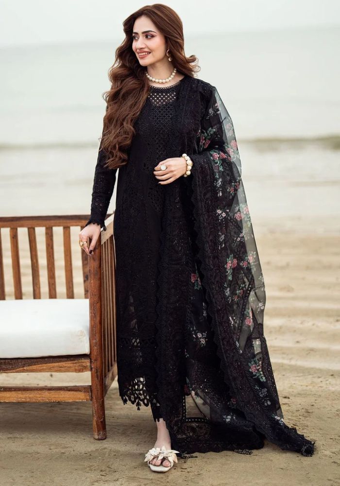 Embroidered Lawn Suits Unstitched 3 Piece Unstitched - NUREH - KS009